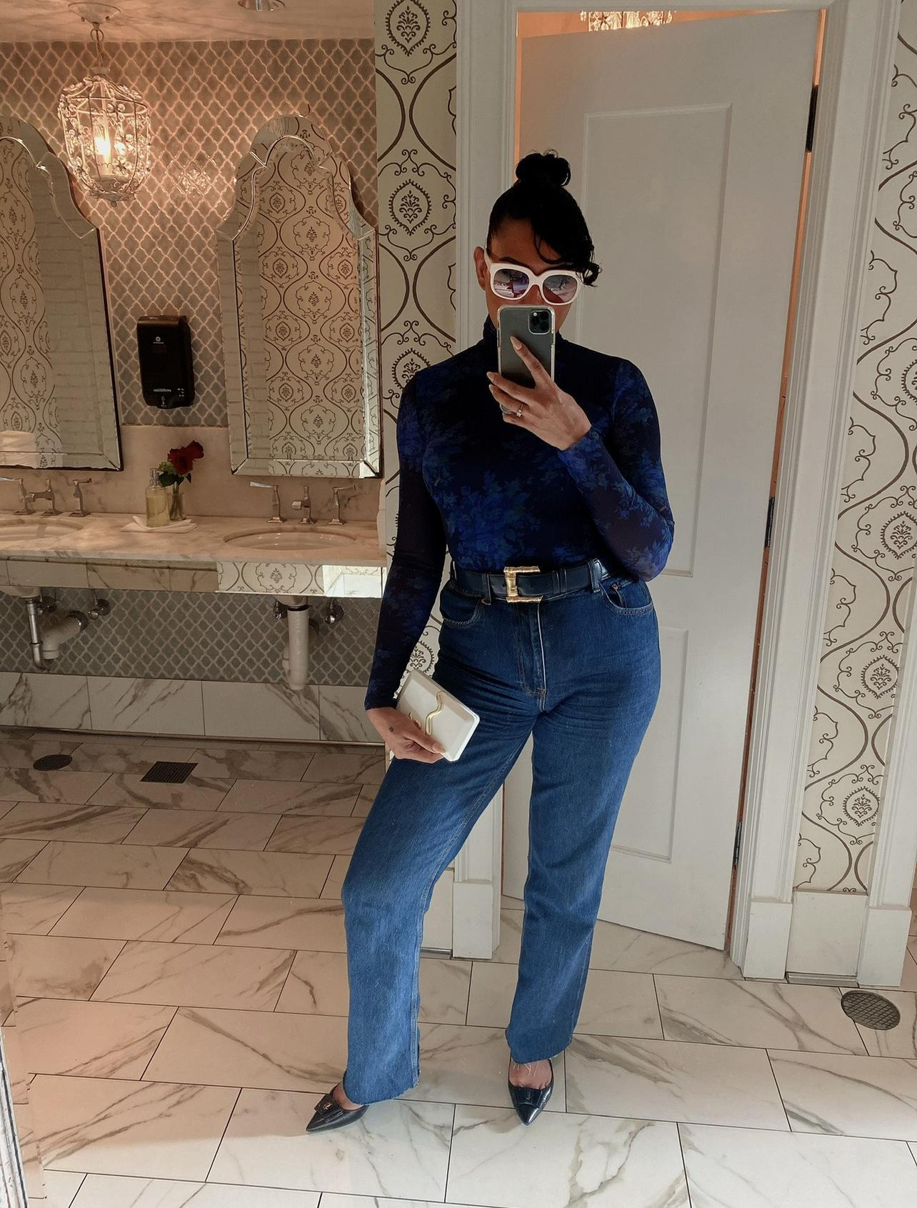 GUCCI Princetown Loafer Mule In White Leather