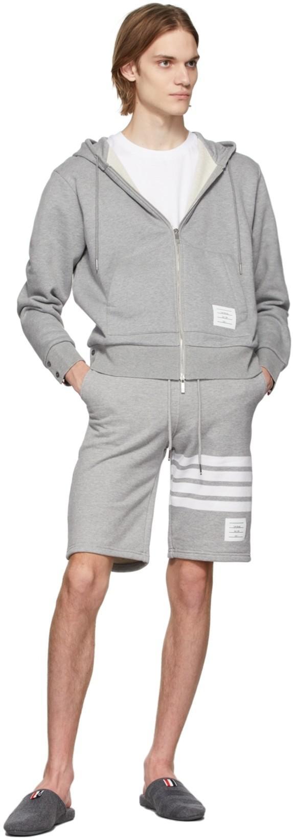 THOM BROWNE Classic Sweat Shorts In Classic Loopback In Gray