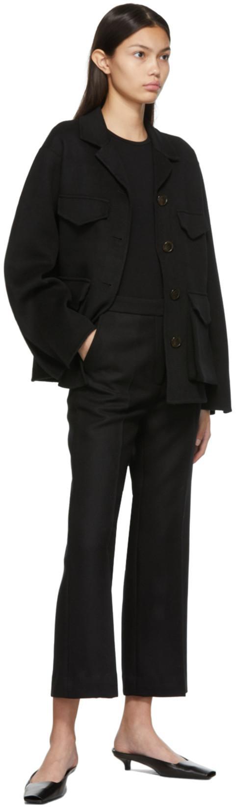 TOTÊME Classic Rib Tee In Black