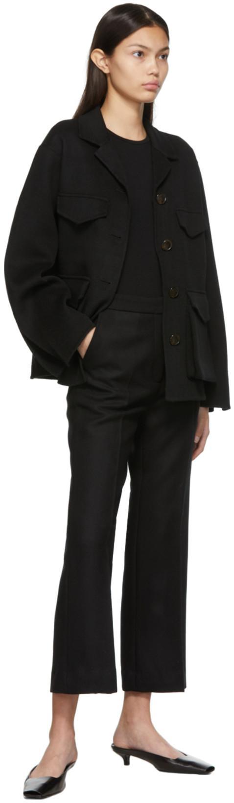 TOTÊME Classic Rib Tee In Black