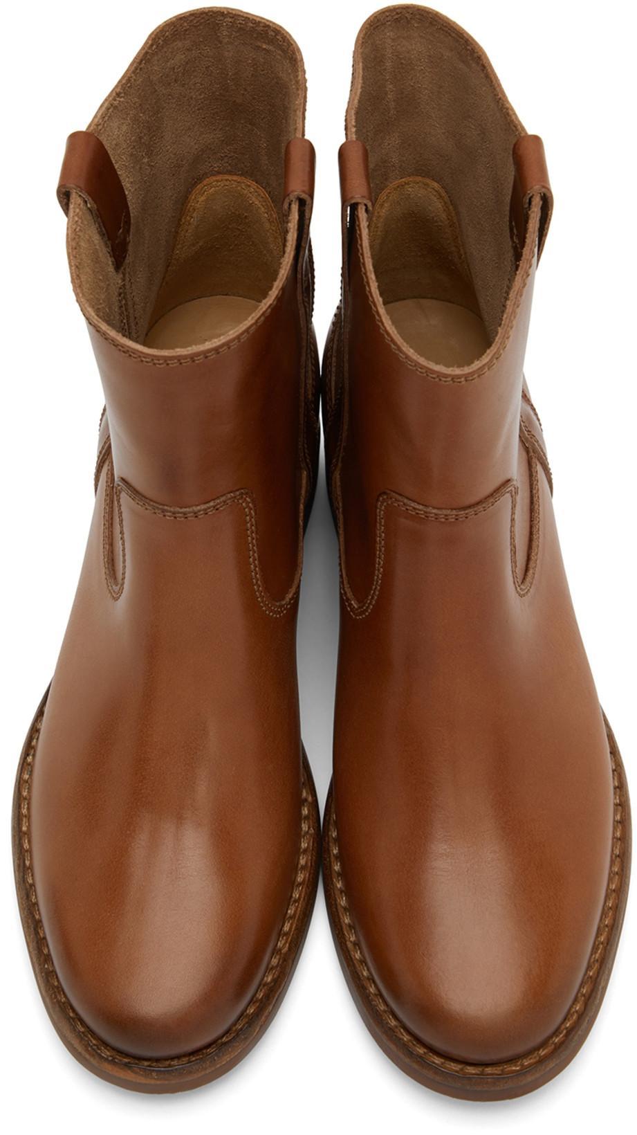 ISABEL MARANT Niroka Jeans In Beige Denim In 20wh White