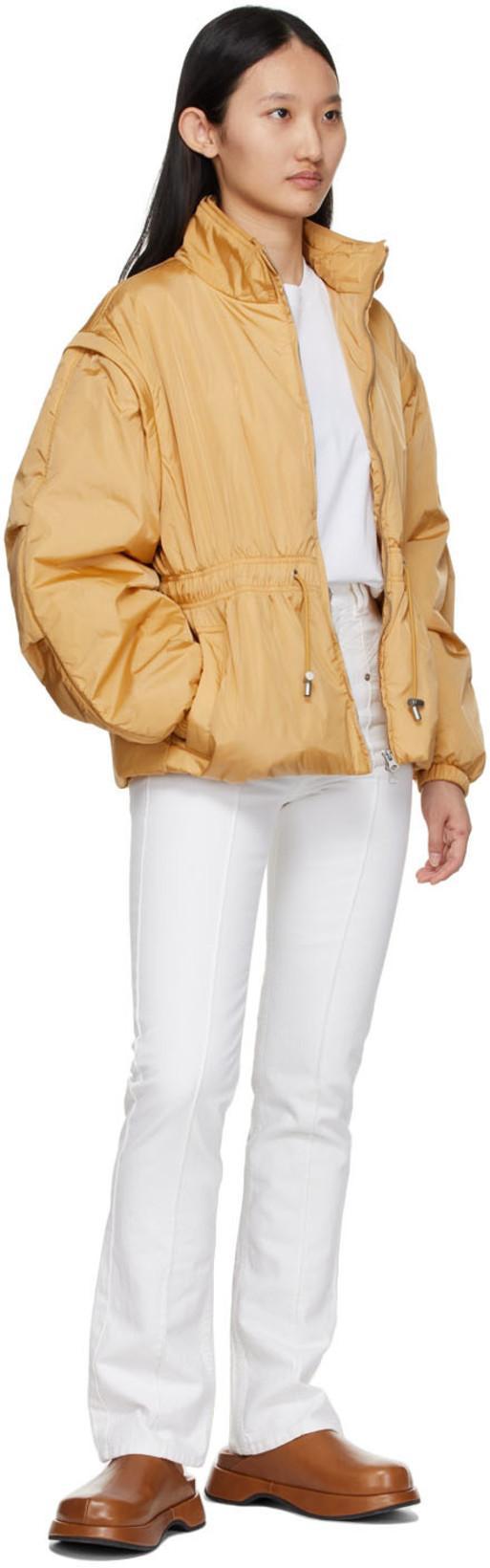 ISABEL MARANT Niroka Jeans In Beige Denim In 20wh White