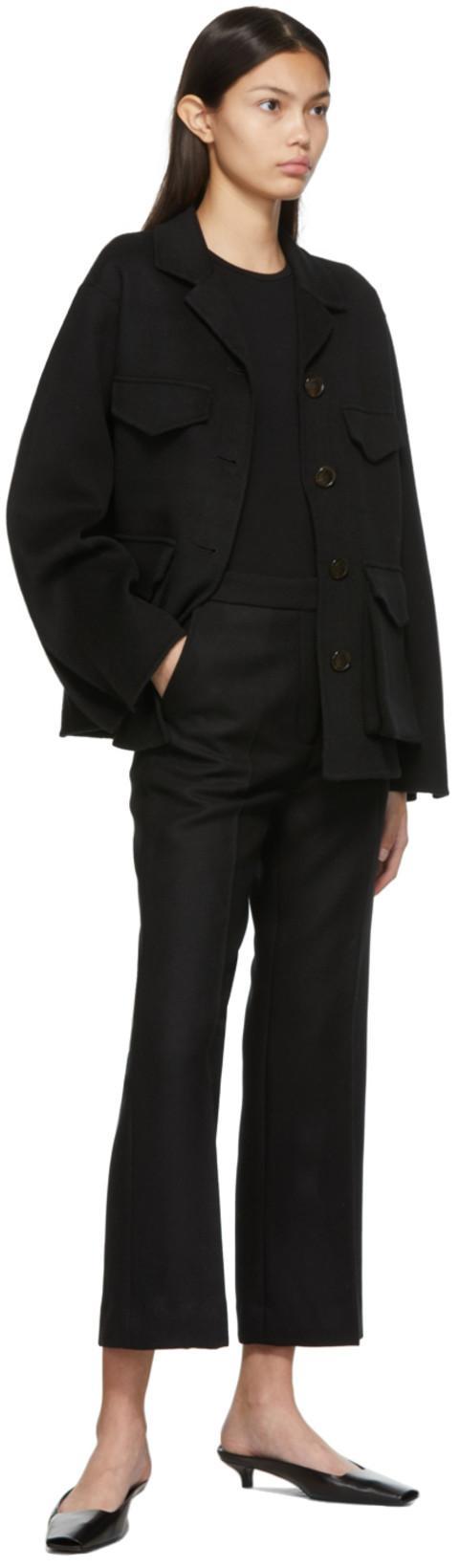 TOTÊME Classic Rib Tee In Black