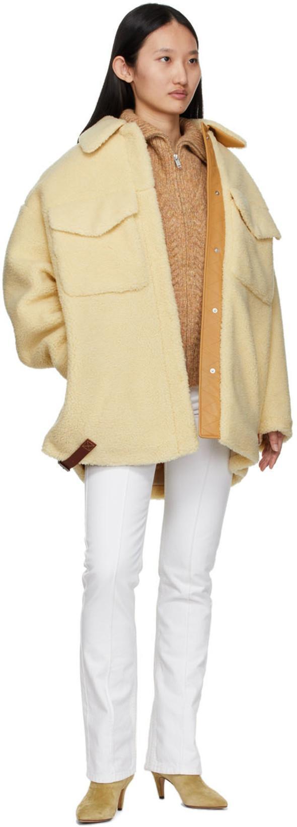 ISABEL MARANT Niroka Jeans In Beige Denim In 20wh White