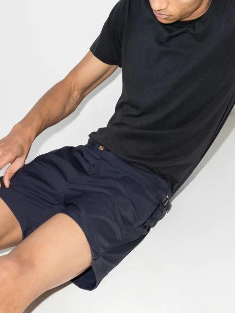 TOM FORD Black Stretch Cotton V-neck T-shirt