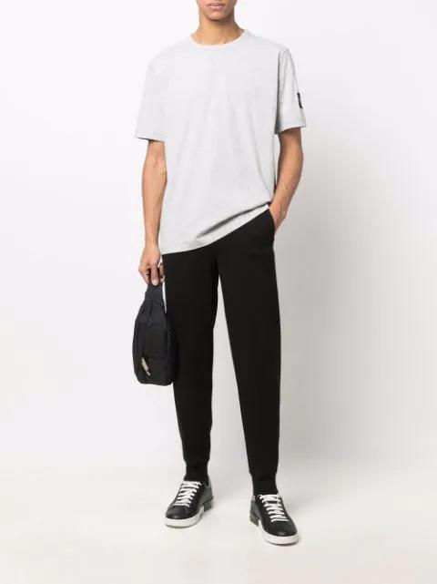 DOLCE & GABBANA Portofino Sneakers In Black Leather With Silver Inserts Dolce E Gabbana