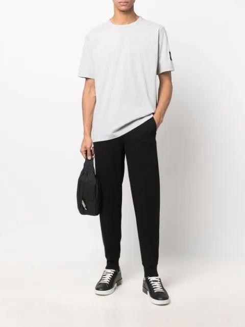 DOLCE & GABBANA Portofino Sneakers In Black Leather With Silver Inserts Dolce E Gabbana