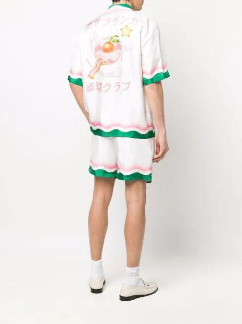 SAINT LAURENT Leather Loafer With Iconic Monogram In White