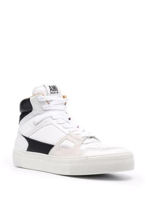 AMI ALEXANDRE MATTIUSSI Adc Button-down Collar Logo-embroidered Striped Cotton Oxford Shirt In Blue