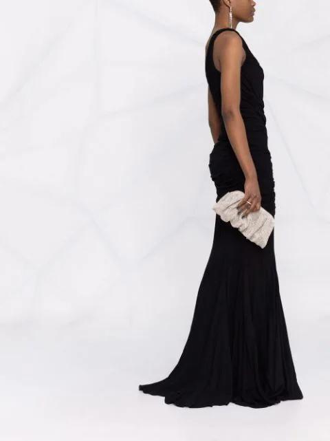 ATTICO Devon Patent Leather Sandals In Green