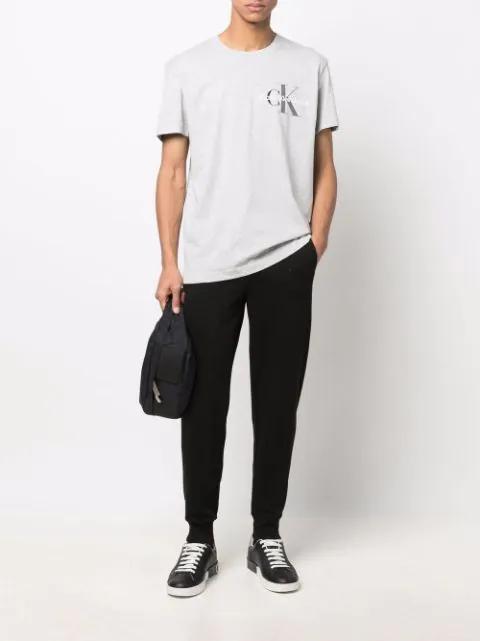 DOLCE & GABBANA Portofino Sneakers In Black Leather With Silver Inserts Dolce E Gabbana