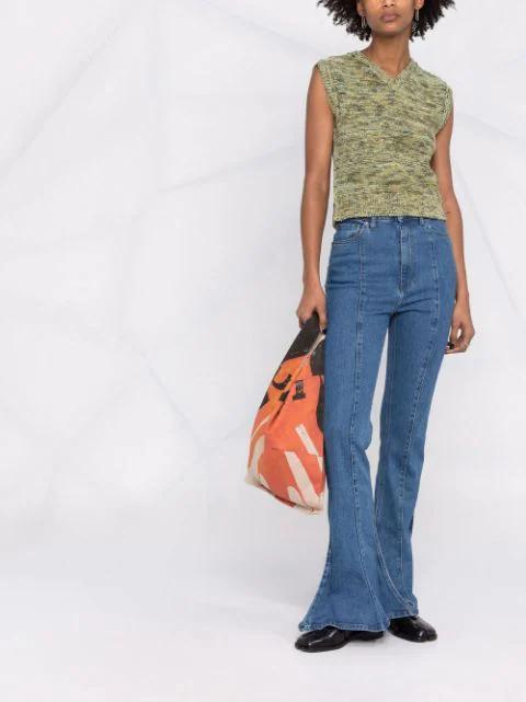 MAISON MARGIELA Tabi Leather Sandals Woman Black In T8013 Black