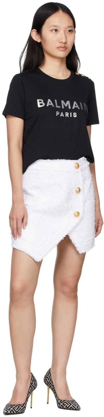 BALMAIN Women T-shirt With Print In Black