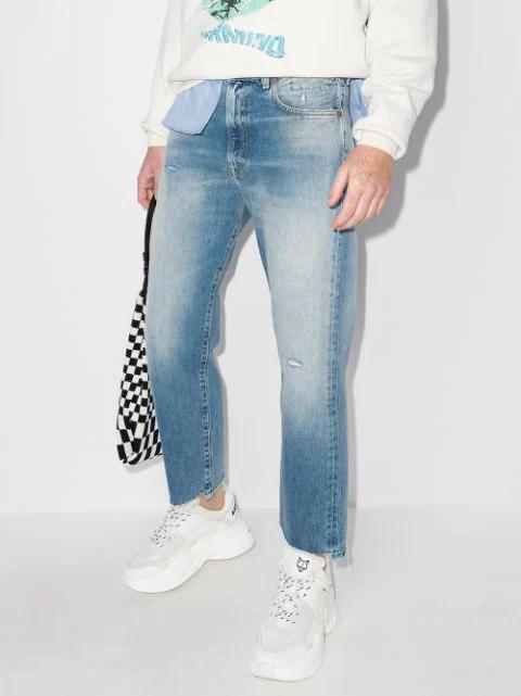 MFPEN Generous Stripe Cotton Shirt In Blue