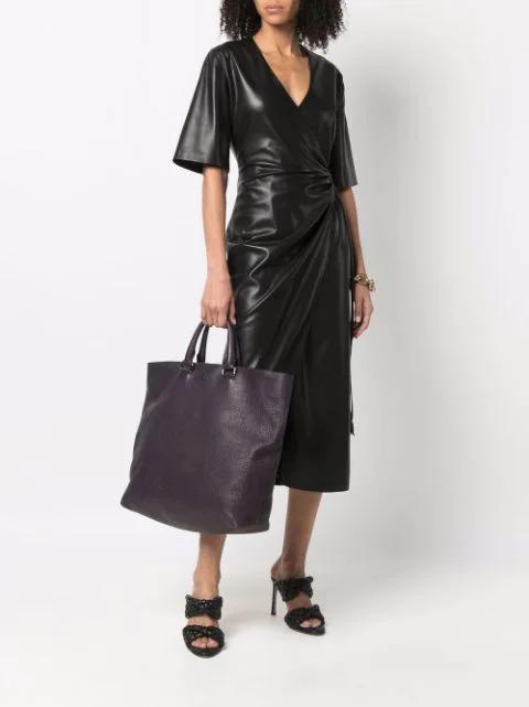 BOTTEGA VENETA The Curve 95 Lambskin Mules With Twisted Intrecciato Straps In Black