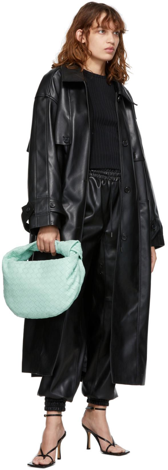 BOTTEGA VENETA Blue Teen Jodie Leather Shoulder Bag In Light Blue