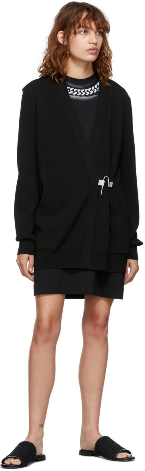 GIVENCHY Dress With 3d Chain Print In Black