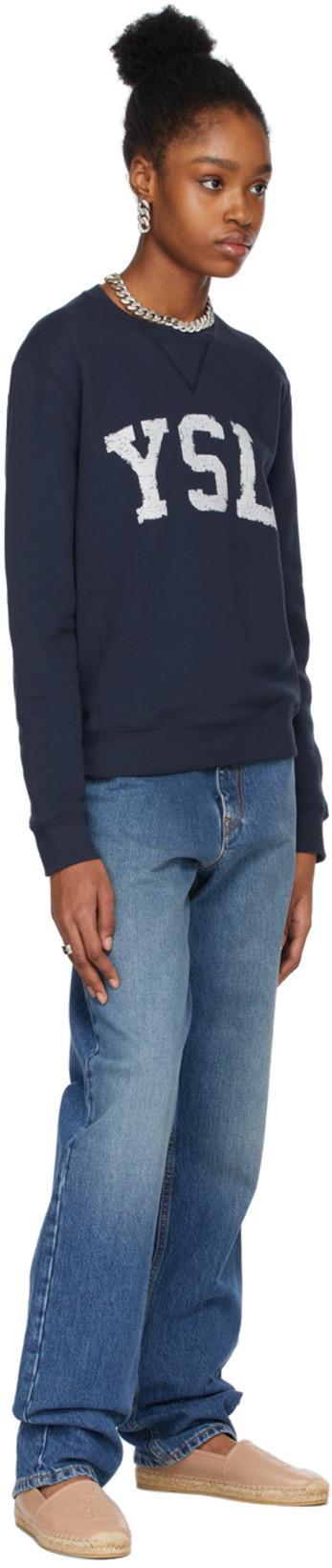 SAINT LAURENT 10mm Logo Embossed Leather Espadrilles In Pink