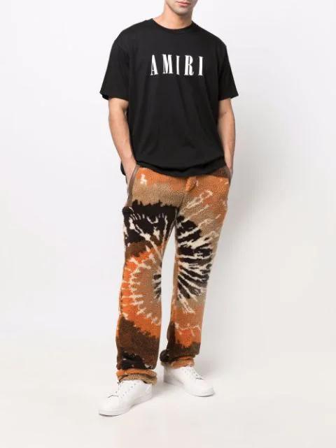 AMIRI Cotton T-shirt With Logo Print In Black