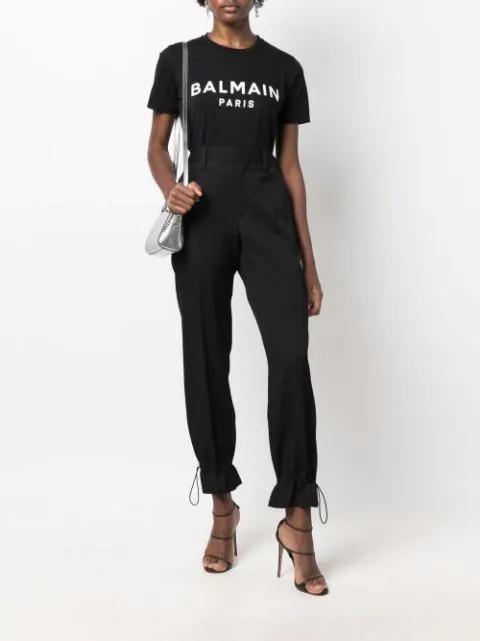 BALMAIN Women T-shirt With Print In Black