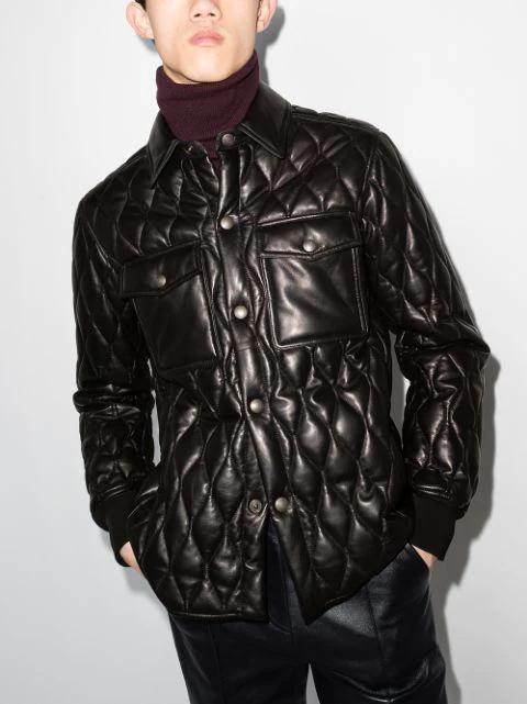 PRADA Triangle Logo Chocolate Brushed Leather Loafers In Black