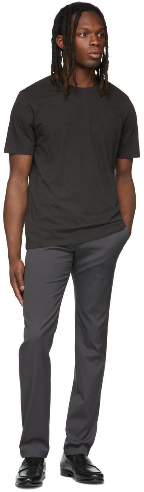 THEORY Cotton Luxe S/s T-shirt In Black