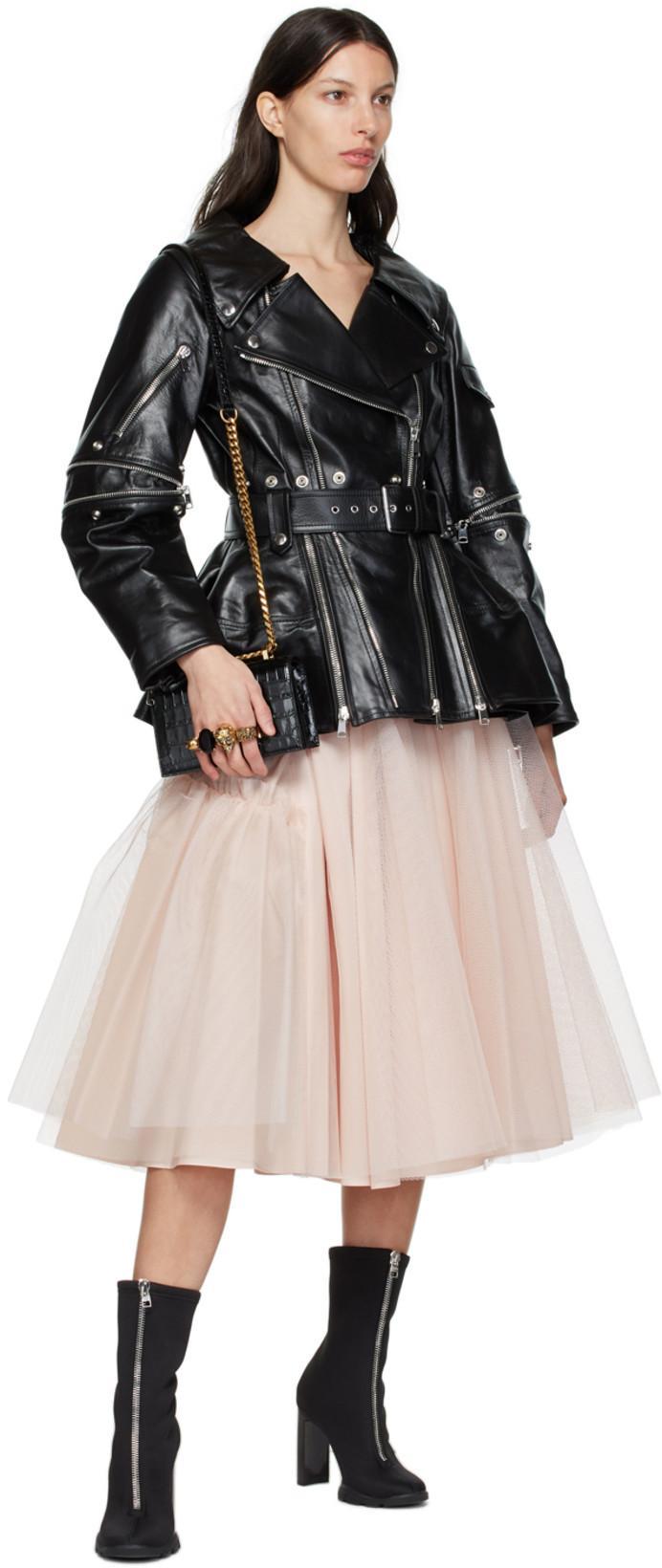 ALEXANDER MCQUEEN Mini Jewelled Satchel In Black