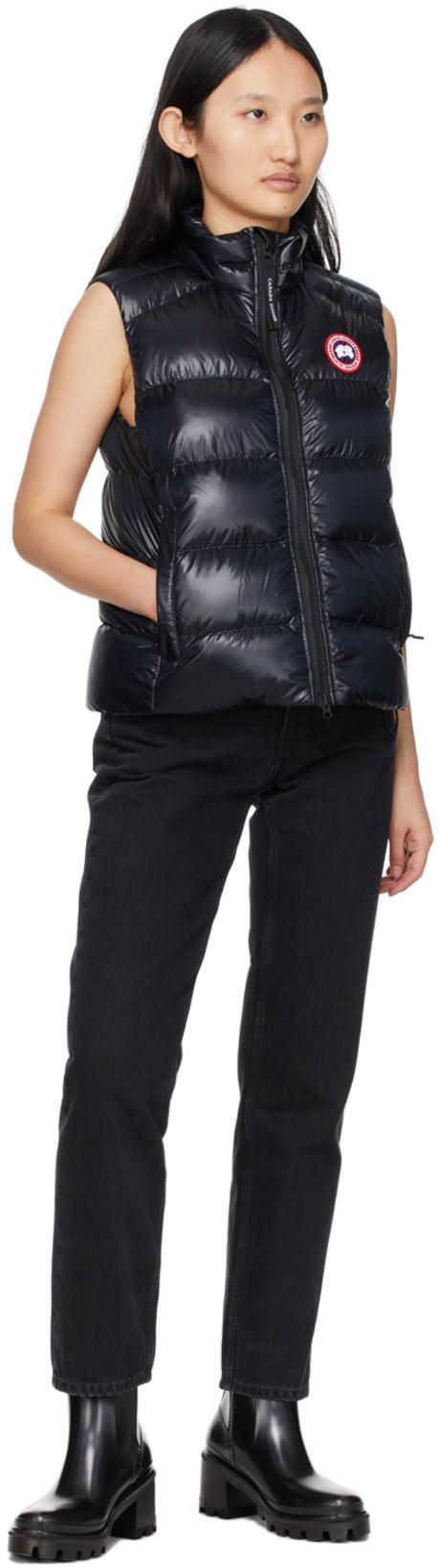 CANADA GOOSE Cypress Quilted Recycled Ripstop Down Vest In Noir