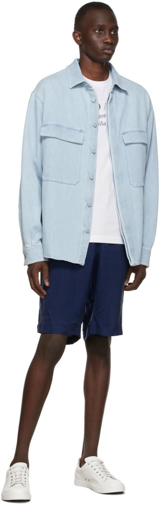 GIORGIO ARMANI Logo Print Cotton Jersey T-shirt In White