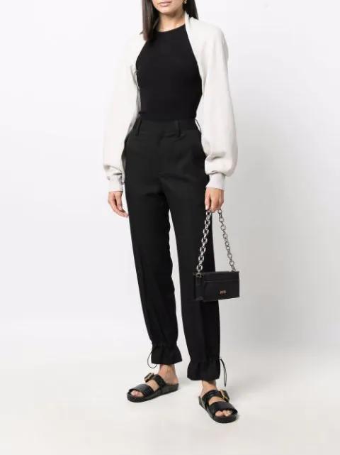 TOTÊME Organic Cotton Blend Rib Tank Top In Black