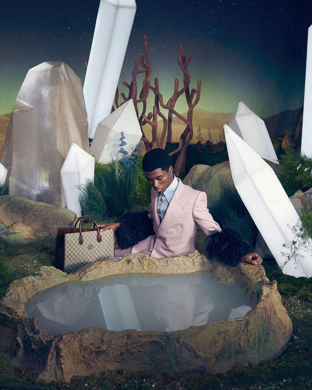 GUCCI Small Crossbody Bag Gg In Beige