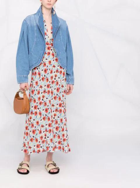 MOTHER The Insider High Rise Crop Step Fray Bootcut Jeans In Cream Puff In White