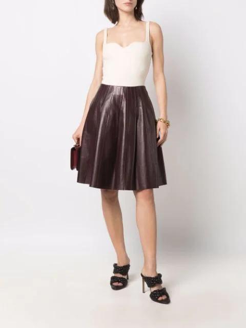 BOTTEGA VENETA The Curve 95 Lambskin Mules With Twisted Intrecciato Straps In Black