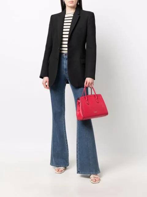 JIL SANDER Striped Longsleeve T-shirt In White