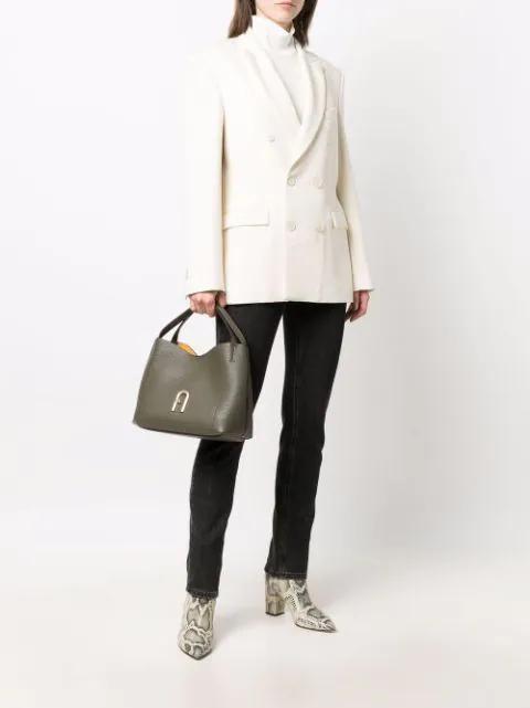 WARDROBE.NYC Double-breasted Blazer Dress In White