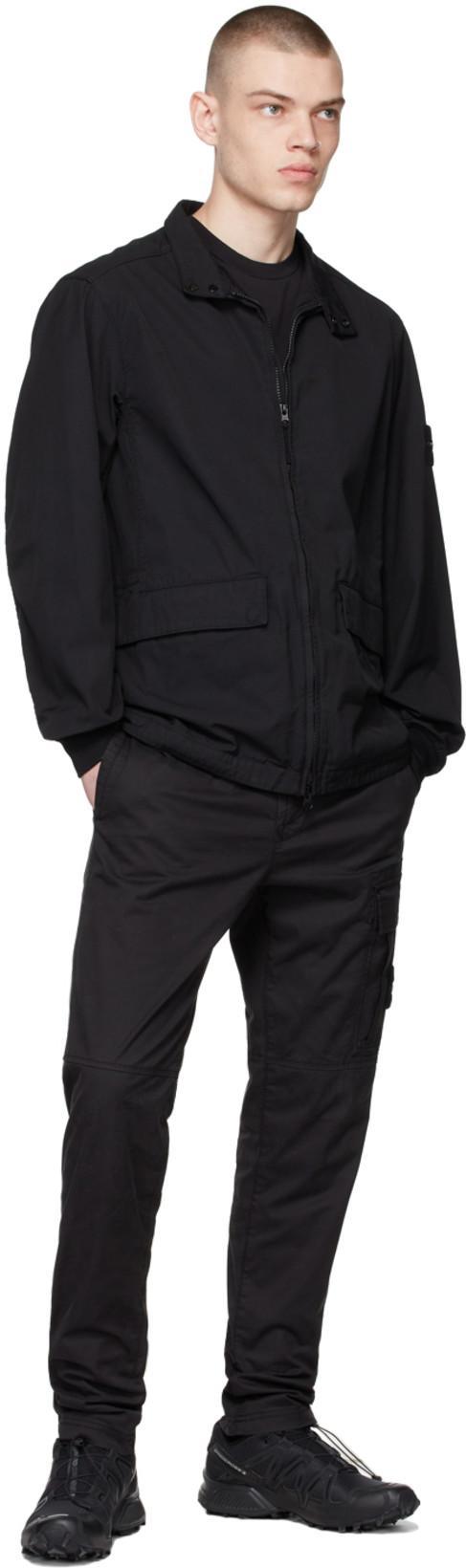 STONE ISLAND Sage Green Cotton Jersey T-shirts In Black