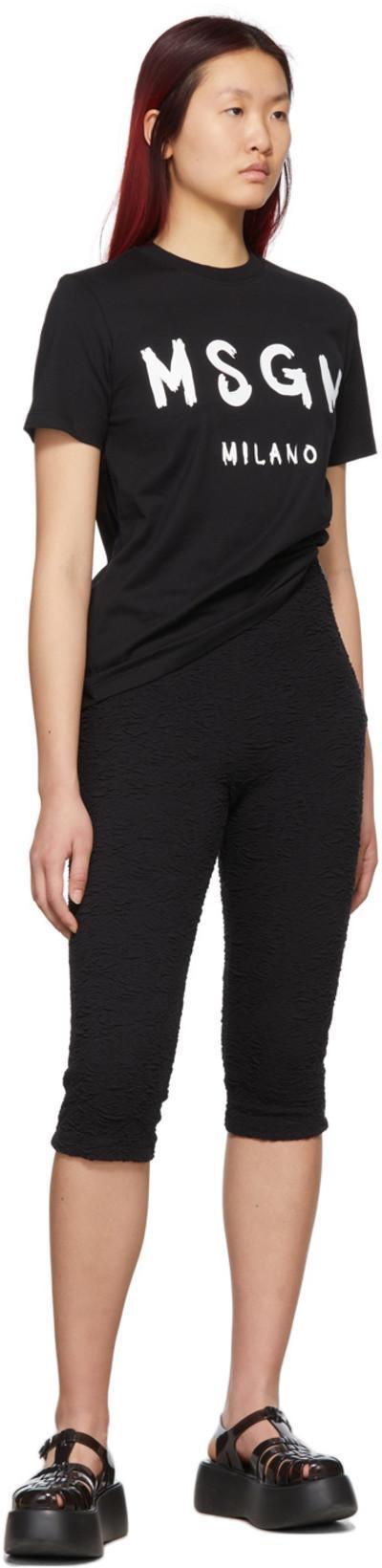 MSGM T-shirt With Logo In Black