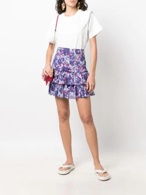 ISABEL MARANT Layered-detail Cotton T-shirt In White