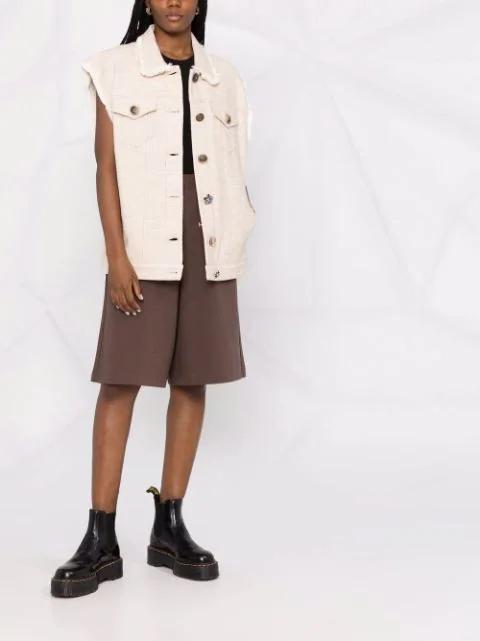 TOTÊME Organic Cotton Blend Rib Tank Top In Black