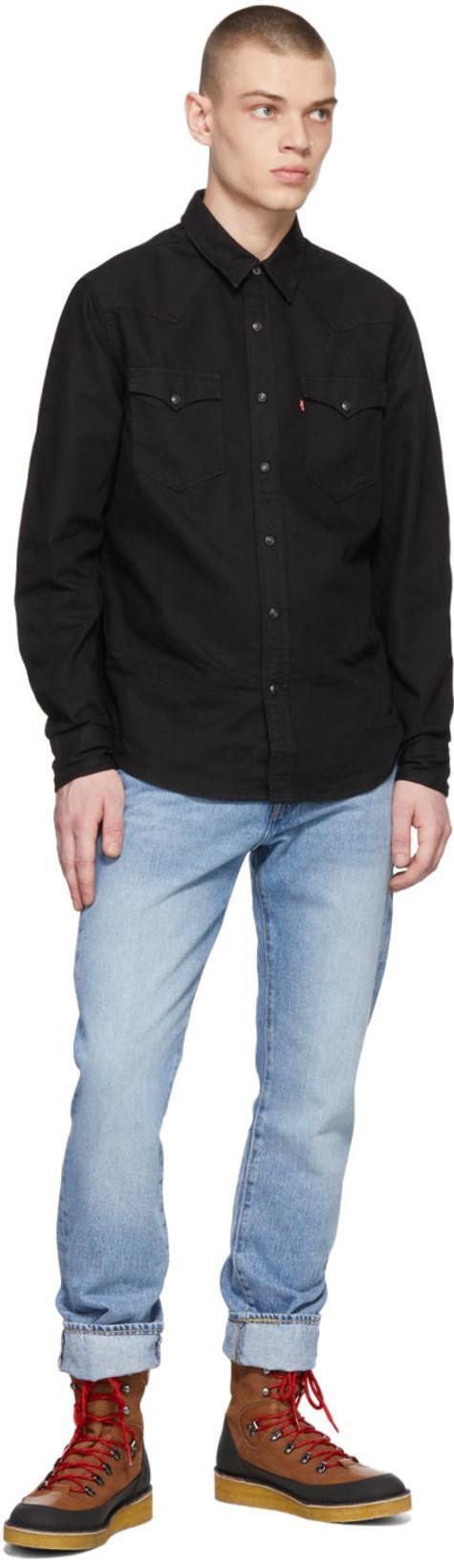 LEVI'S Levis Barstow Western Long Sleeved Shirt Black