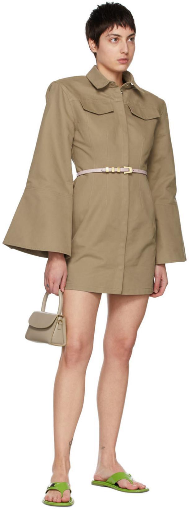 BY FAR Zizi Pistachio Gloss Grained Leathe In Green