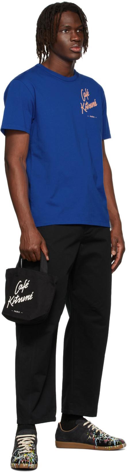 MAISON MARGIELA Replica Painter Leather Low-top Trainers In Black