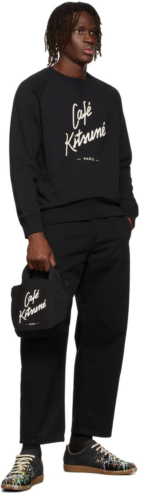 MAISON MARGIELA Replica Painter Leather Low-top Trainers In Black