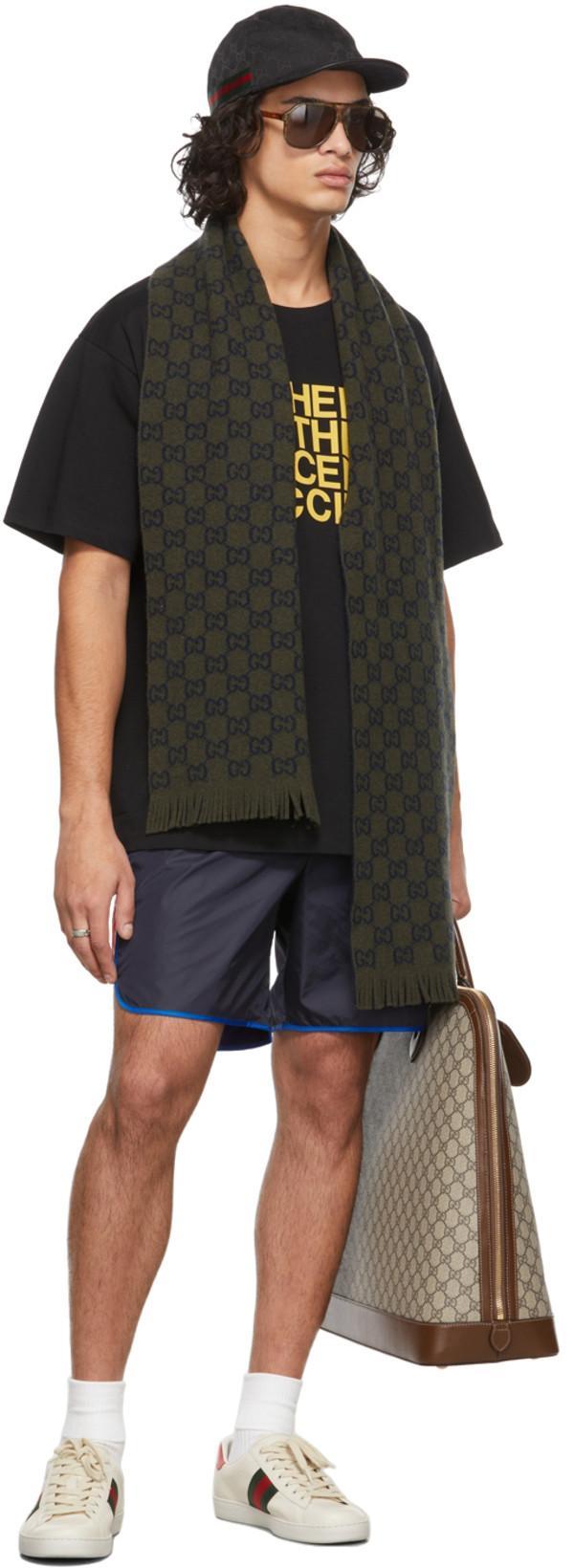 GUCCI Black Canvas Original Gg Baseball Cap