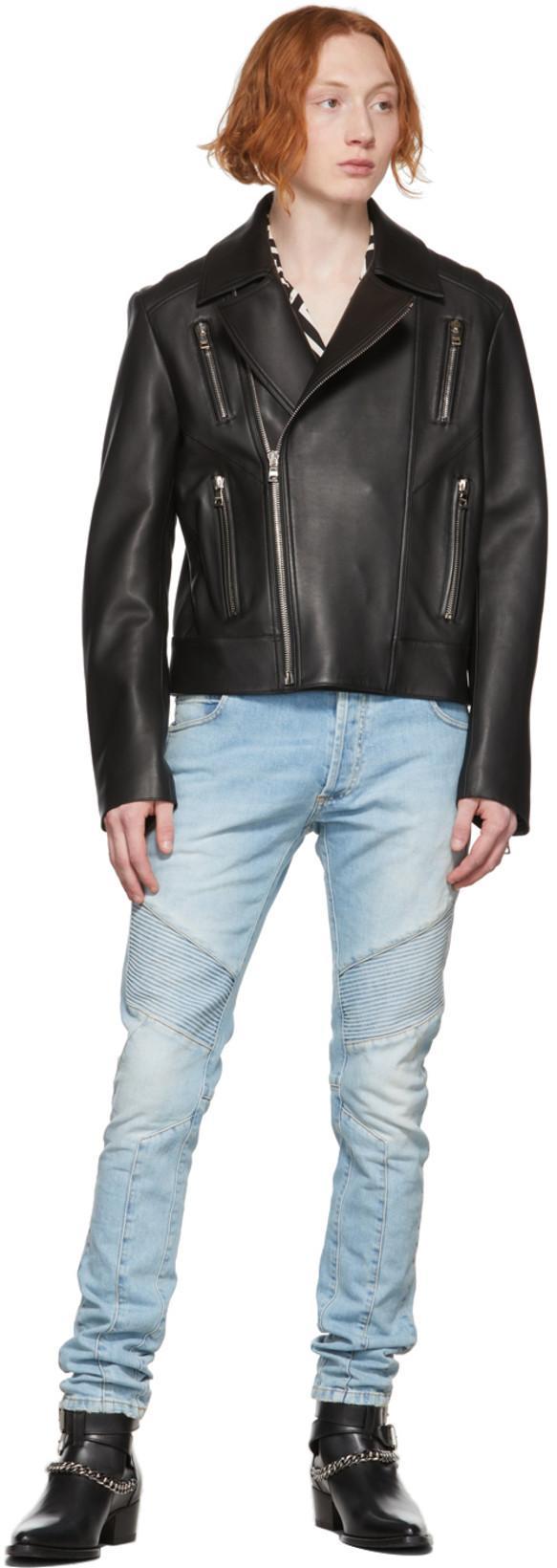 BALMAIN Monogram Printed Short-sleeved Shirt In Black