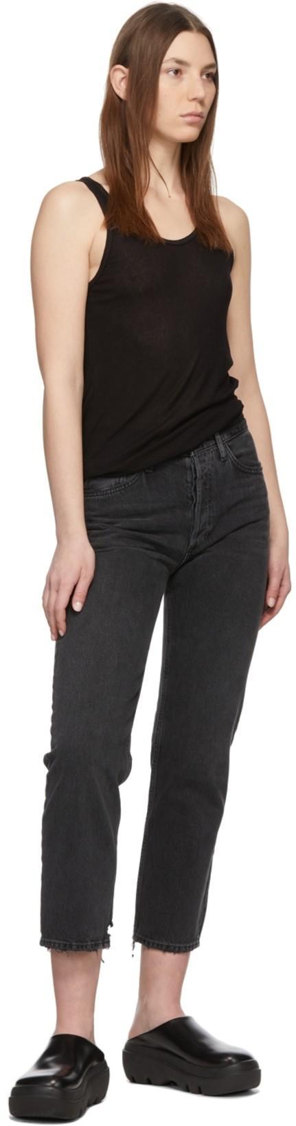 AGOLDE Karla Fluid Ribbed Scoop Neck Tank Top In Multicolor