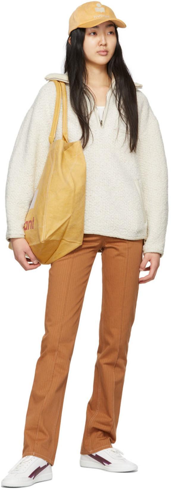 ISABEL MARANT Yellow Denim Haley Bucket Hat