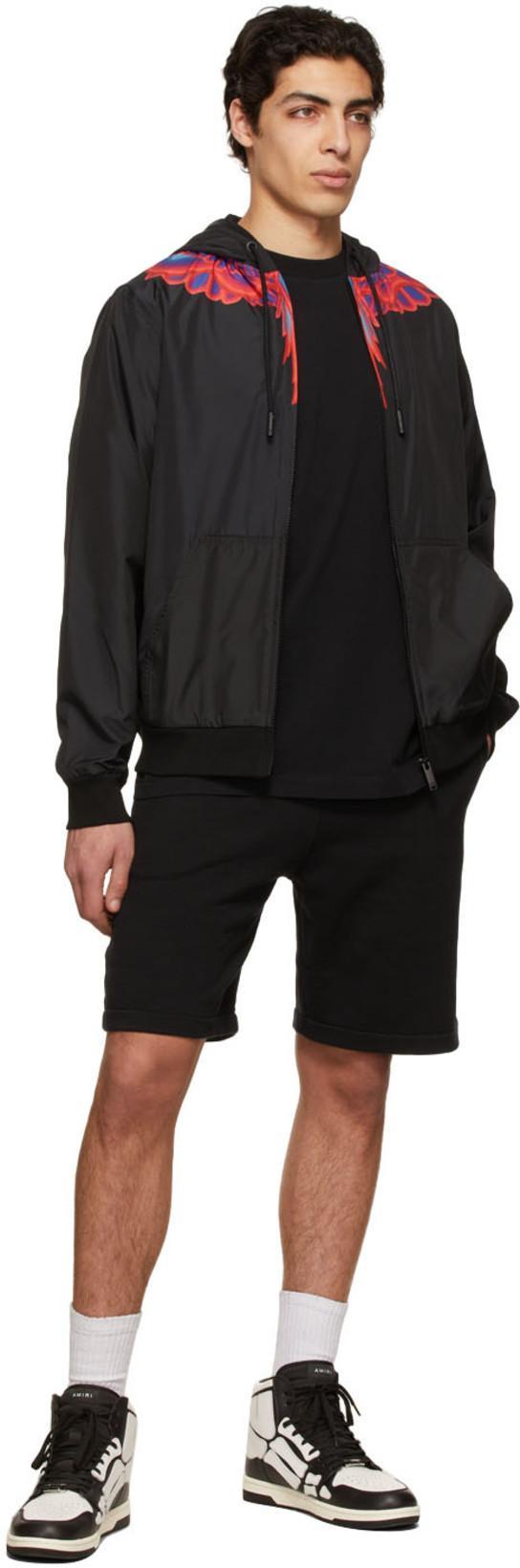 MARCELO BURLON COUNTY OF MILAN Marcelo Burlon Cotton Basket Shorts In Black