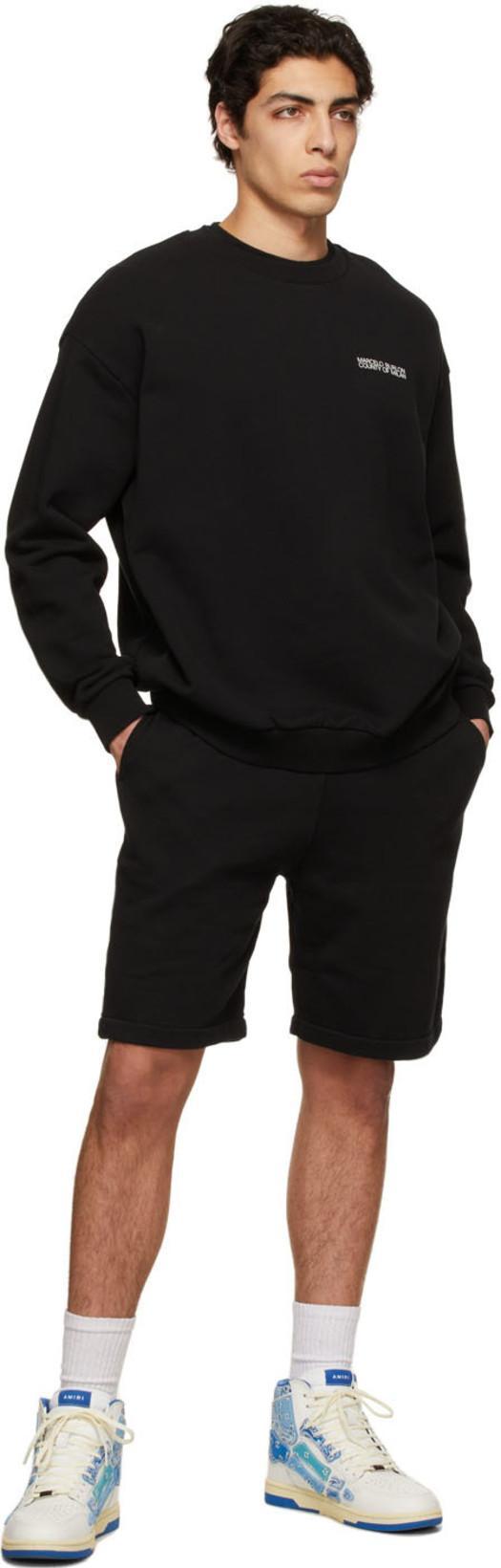 MARCELO BURLON COUNTY OF MILAN Marcelo Burlon Cotton Basket Shorts In Black