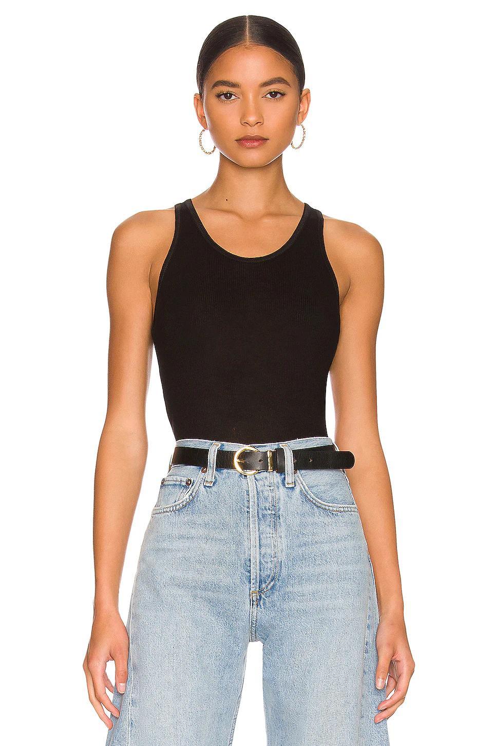 AGOLDE Luna High Rise Pieced Barrel Jean In Void In Blue